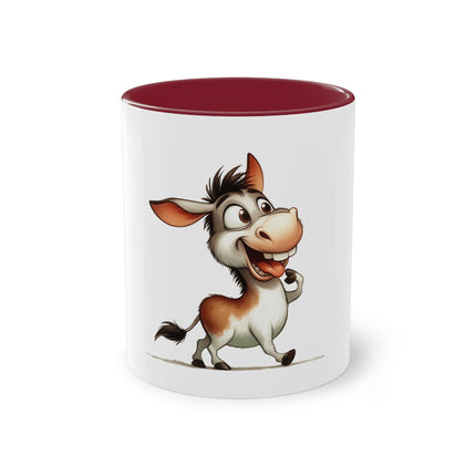 Harmony Two-Tone Coffee Mug: Sip in Style, Revel in Comfort - Donkey