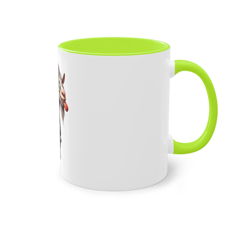 Harmony Two-Tone Coffee Mug: Sip in Style, Revel in Comfort - Goat