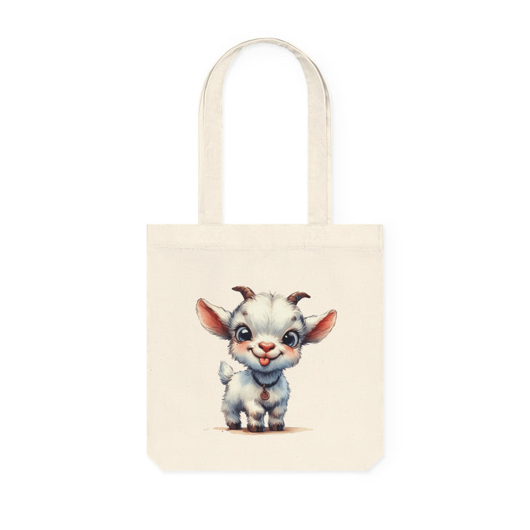 Καμβά sustainstyle Tote Bag: Οικολογική συνειδητή μόδα - Cute baby Goat