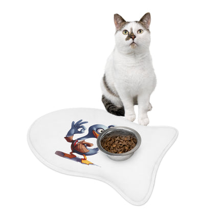 CharmPaws Pet Feeding Mats: Keep Mealtime Mess-Free & Stylish! - Duck