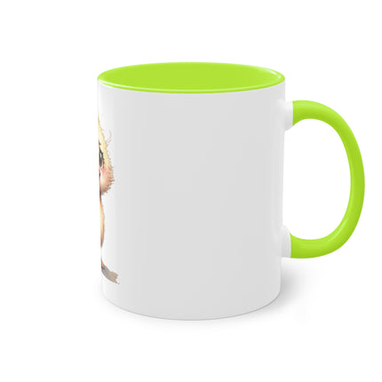 Harmony Two-Tone Coffee Mug: Sip in Style, Revel in Comfort - Duck