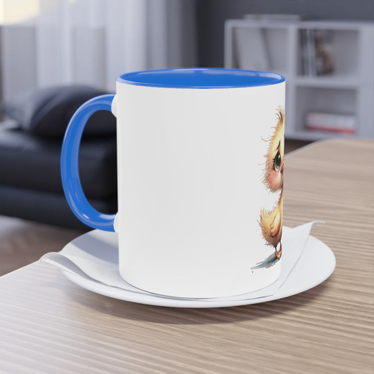 Harmony Two-Tone Coffee Mug: Sip in Style, Revel in Comfort - Duck