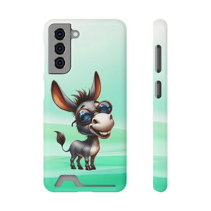 EnchantGuard Phone Case with Card Holder: Style Meets Functionality - Donkey