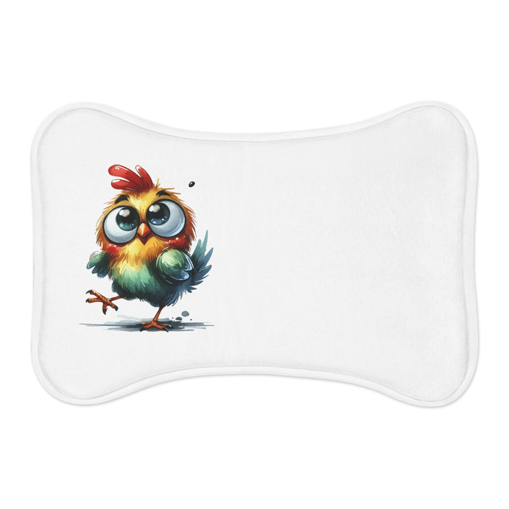 CharmPaws Pet Feeding Mats: Keep Mealtime Mess-Free & Stylish! - Chicken