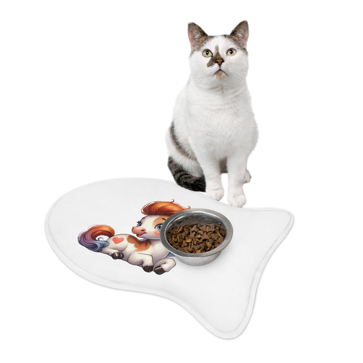 CharmPaws Pet Feeding Mats: Keep Mealtime Mess-Free & Stylish! - Horse