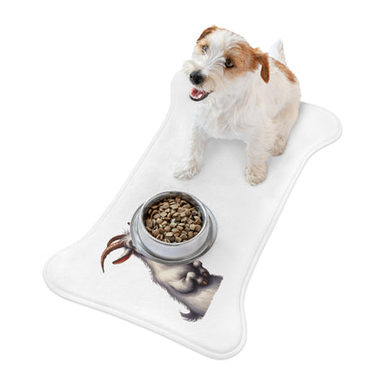 CharmPaws Pet Feeding Mats: Keep Mealtime Mess-Free & Stylish! - Goat