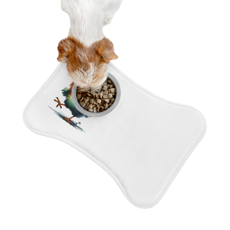 CharmPaws Pet Feeding Mats: Keep Mealtime Mess-Free & Stylish! - Chicken