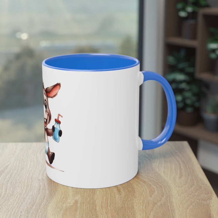 Harmony Two-Tone Coffee Mug: Sip in Style, Revel in Comfort - Donkey