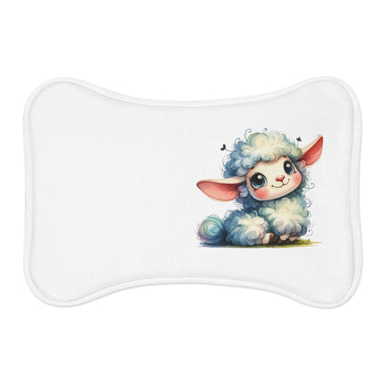 CharmPaws Pet Feeding Mats: Keep Mealtime Mess-Free & Stylish! - Sheep