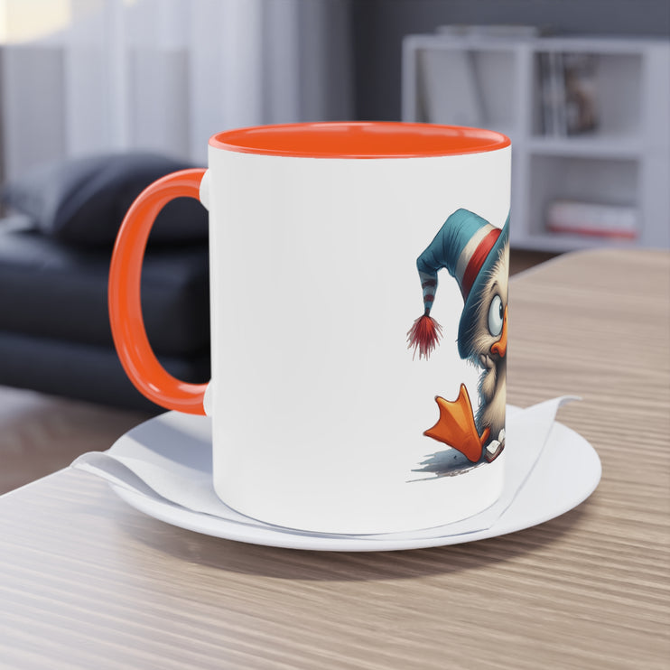 Harmony Two-Tone Coffee Mug: Sip in Style, Revel in Comfort - Duck