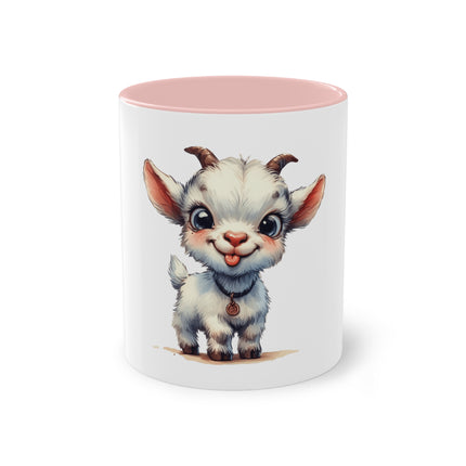 Harmony Two-Tone Coffee Mug: Sip in Style, Revel in Comfort - Goat