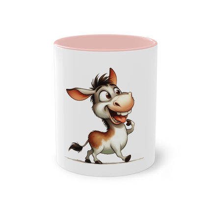 Harmony Two-Tone Coffee Mug: Sip in Style, Revel in Comfort - Donkey