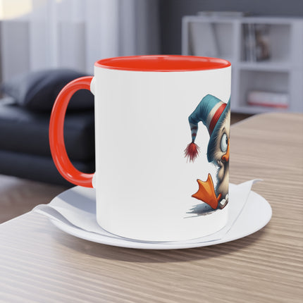 Harmony Two-Tone Coffee Mug: Sip in Style, Revel in Comfort - Duck