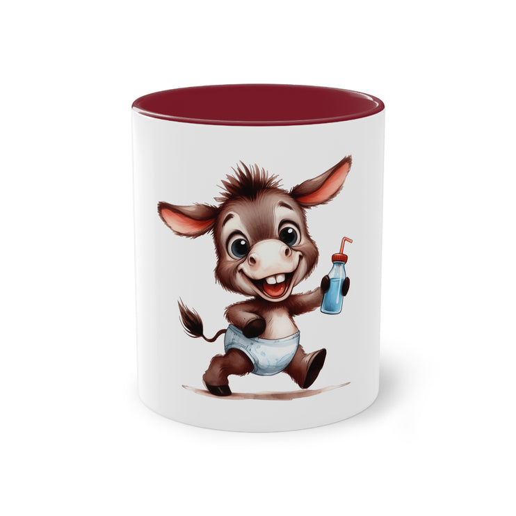 Harmony Two-Tone Coffee Mug: Sip in Style, Revel in Comfort - Donkey