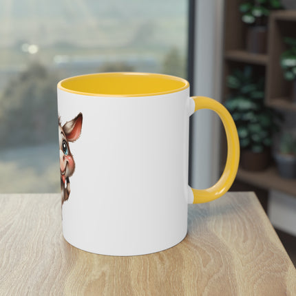 Harmony Two-Tone Coffee Mug: Sip in Style, Revel in Comfort - Donkey