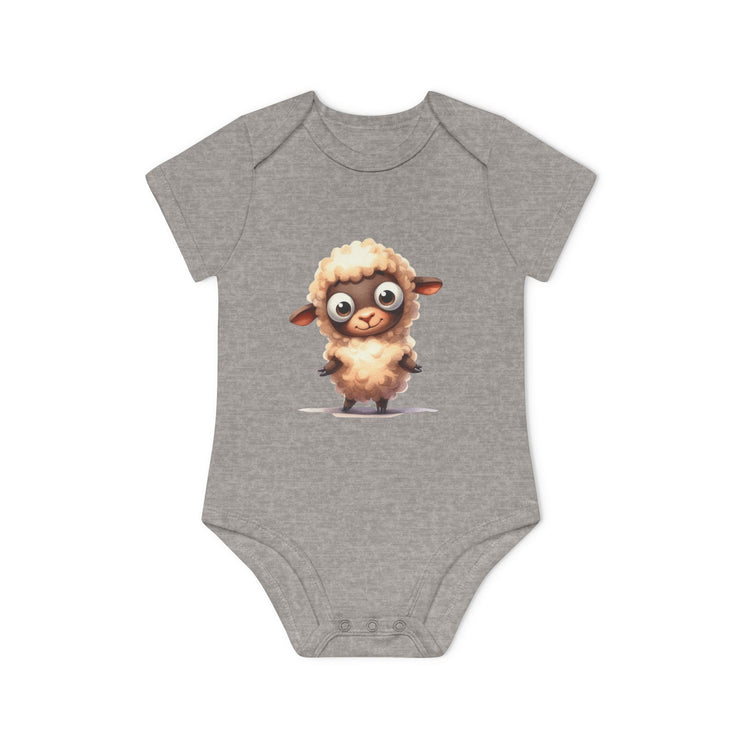 SnuggleNest Organic Baby Bodysuit (Short Sleeves) Sheep