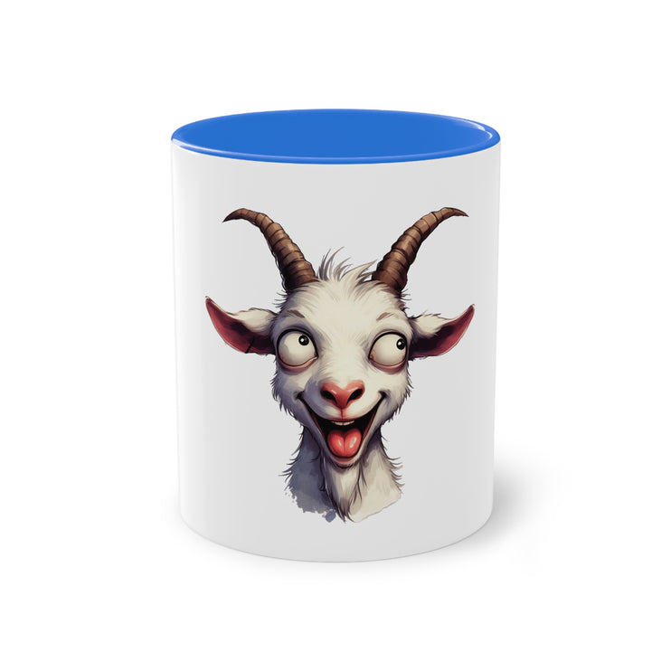 Harmony Two-Tone Coffee Mug: Sip in Style, Revel in Comfort - Goat