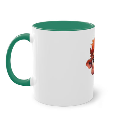 Harmony Two-Tone Coffee Mug: Sip in Style, Revel in Comfort - Cow