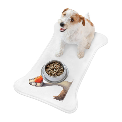 CharmPaws Pet Feeding Mats: Keep Mealtime Mess-Free & Stylish! - Swan