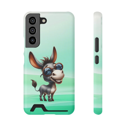 EnchantGuard Phone Case with Card Holder: Style Meets Functionality - Donkey