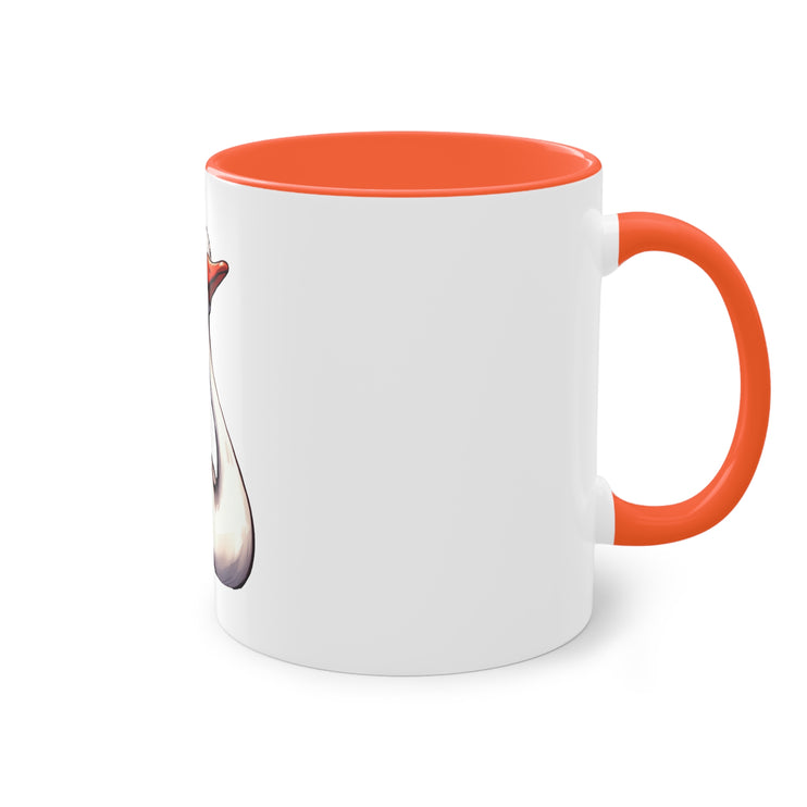 Harmony Two-Tone Coffee Mug: Sip in Style, Revel in Comfort - Swan