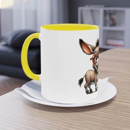 Harmony Two-Tone Coffee Mug: Sip in Style, Revel in Comfort - Donkey