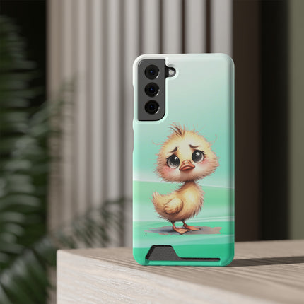 EnchantGuard Phone Case with Card Holder: Style Meets Functionality - Chicken