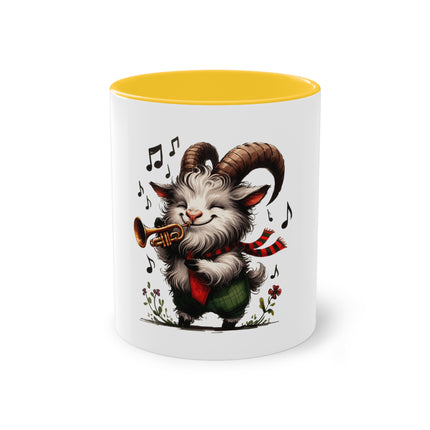 Harmony Two-Tone Coffee Mug: Sip in Style, Revel in Comfort - Goat