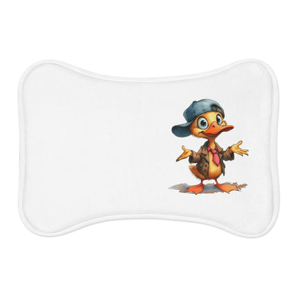 CharmPaws Pet Feeding Mats: Keep Mealtime Mess-Free & Stylish! - Duck