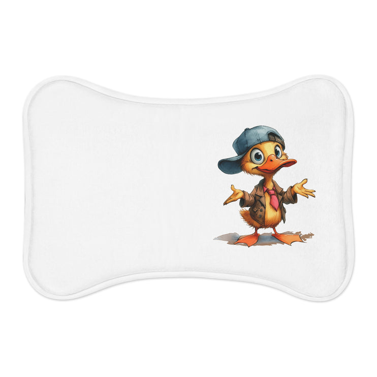 CharmPaws Pet Feeding Mats: Keep Mealtime Mess-Free & Stylish! - Duck