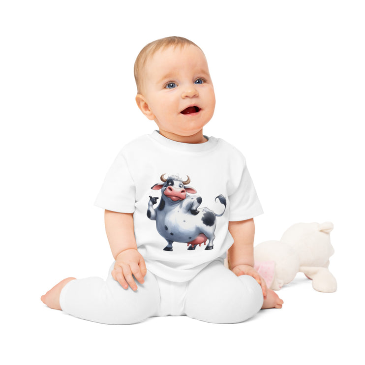 Enchanted Organic Baby Tee: απαλότητα, στυλ, & Sweetness - αγελάδα