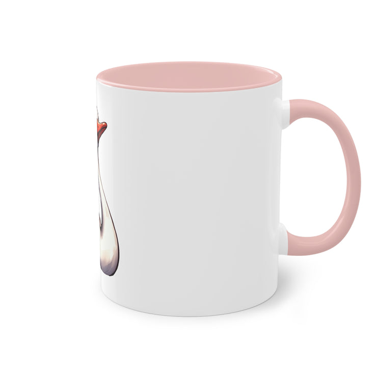 Harmony Two-Tone Coffee Mug: Sip in Style, Revel in Comfort - Swan