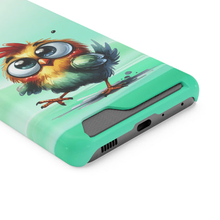 EnchantGuard Phone Case with Card Holder: Style Meets Functionality - Chicken