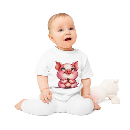 Enchanted Organic Baby Tee: απαλότητα, στυλ, & Sweetness - Χοίρος