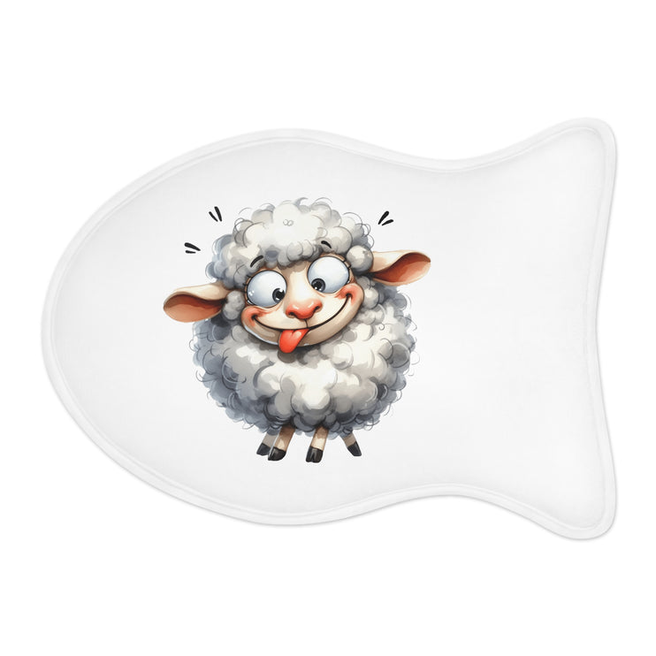 CharmPaws Pet Feeding Mats: Keep Mealtime Mess-Free & Stylish! - Sheep