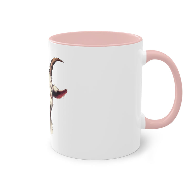 Harmony Two-Tone Coffee Mug: Sip in Style, Revel in Comfort - Goat