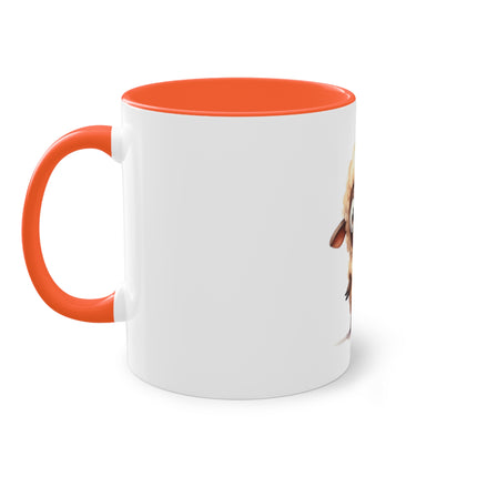 Harmony Two-Tone Coffee Mug: Sip in Style, Revel in Comfort - Sheep