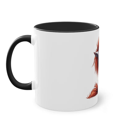 Harmony Two-Tone Coffee Mug: Sip in Style, Revel in Comfort - Horse