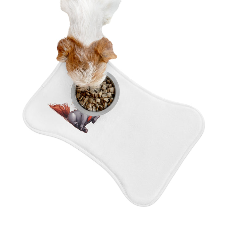 CharmPaws Pet Feeding Mats: Keep Mealtime Mess-Free & Stylish! - Horse