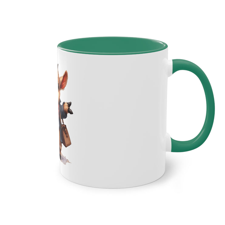 Harmony Two-Tone Coffee Mug: Sip in Style, Revel in Comfort - Goat