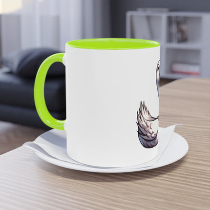 Harmony Two-Tone Coffee Mug: Sip in Style, Revel in Comfort - Swan