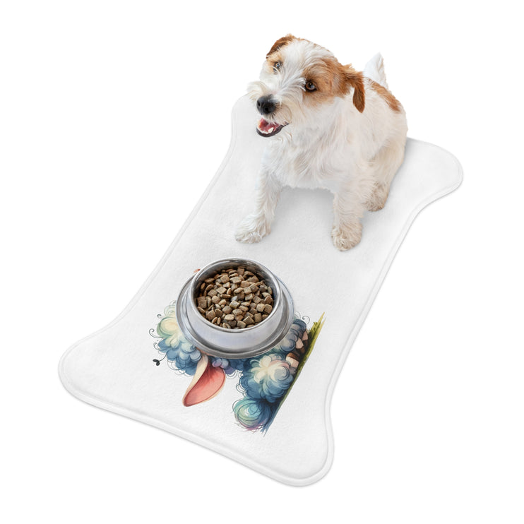 CharmPaws Pet Feeding Mats: Keep Mealtime Mess-Free & Stylish! - Sheep