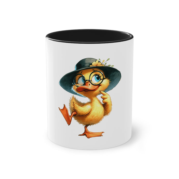 Harmony Two-Tone Coffee Mug: Sip in Style, Revel in Comfort - Duck