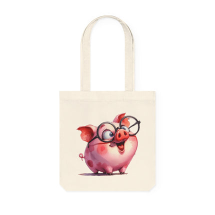 Canvas Sustainstyle Tote Bag: Modă eco -conștientă - porc