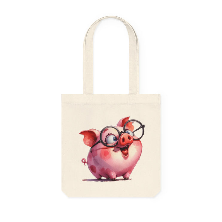 Καμβά sustainstyle Tote Bag: Eco -Conscious Fashion - Pig