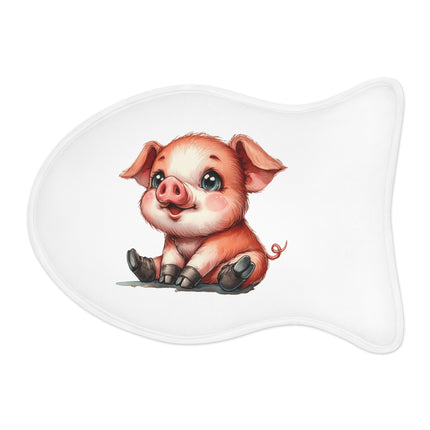 CharmPaws Pet Feeding Mats: Keep Mealtime Mess-Free & Stylish! - Pig