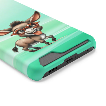 EnchantGuard Phone Case with Card Holder: Style Meets Functionality - Donkey