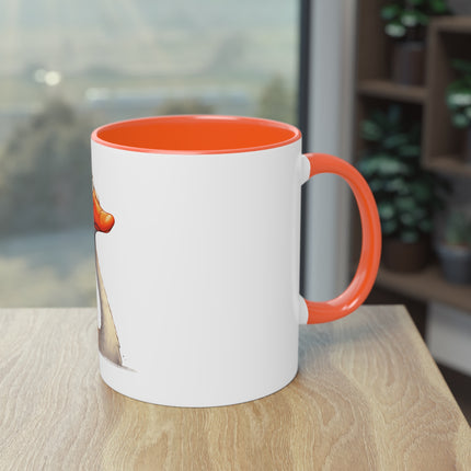 Harmony Two-Tone Coffee Mug: Sip in Style, Revel in Comfort - Swan