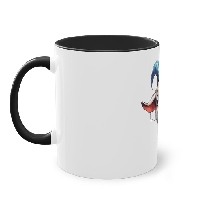 Harmony Two-Tone Coffee Mug: Sip in Style, Revel in Comfort - Goat