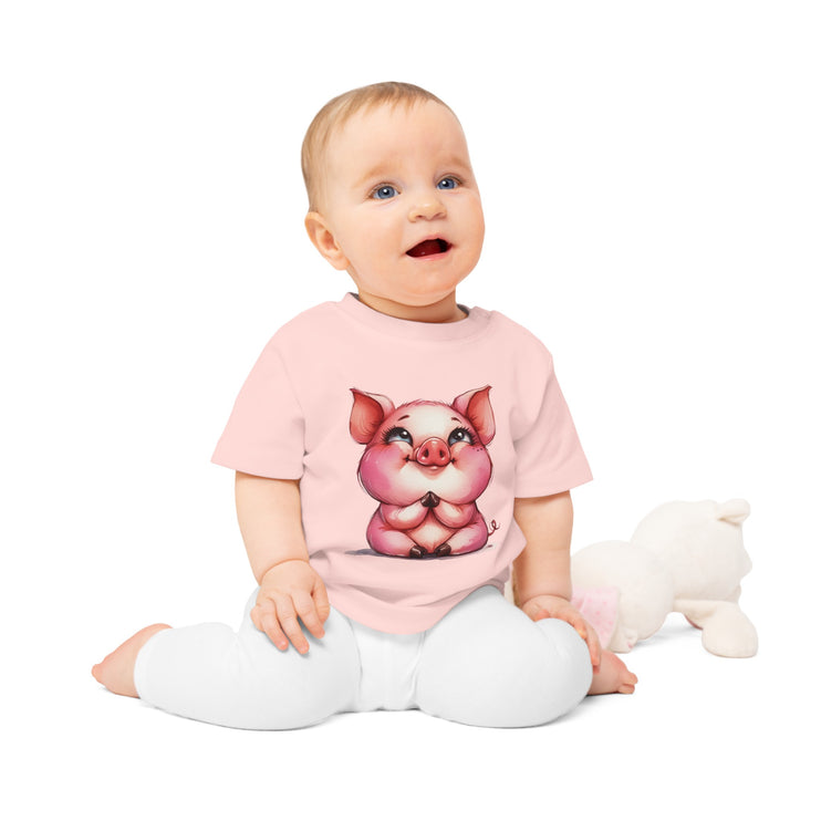 Enchanted Organic Baby Tee: απαλότητα, στυλ, & Sweetness - Χοίρος